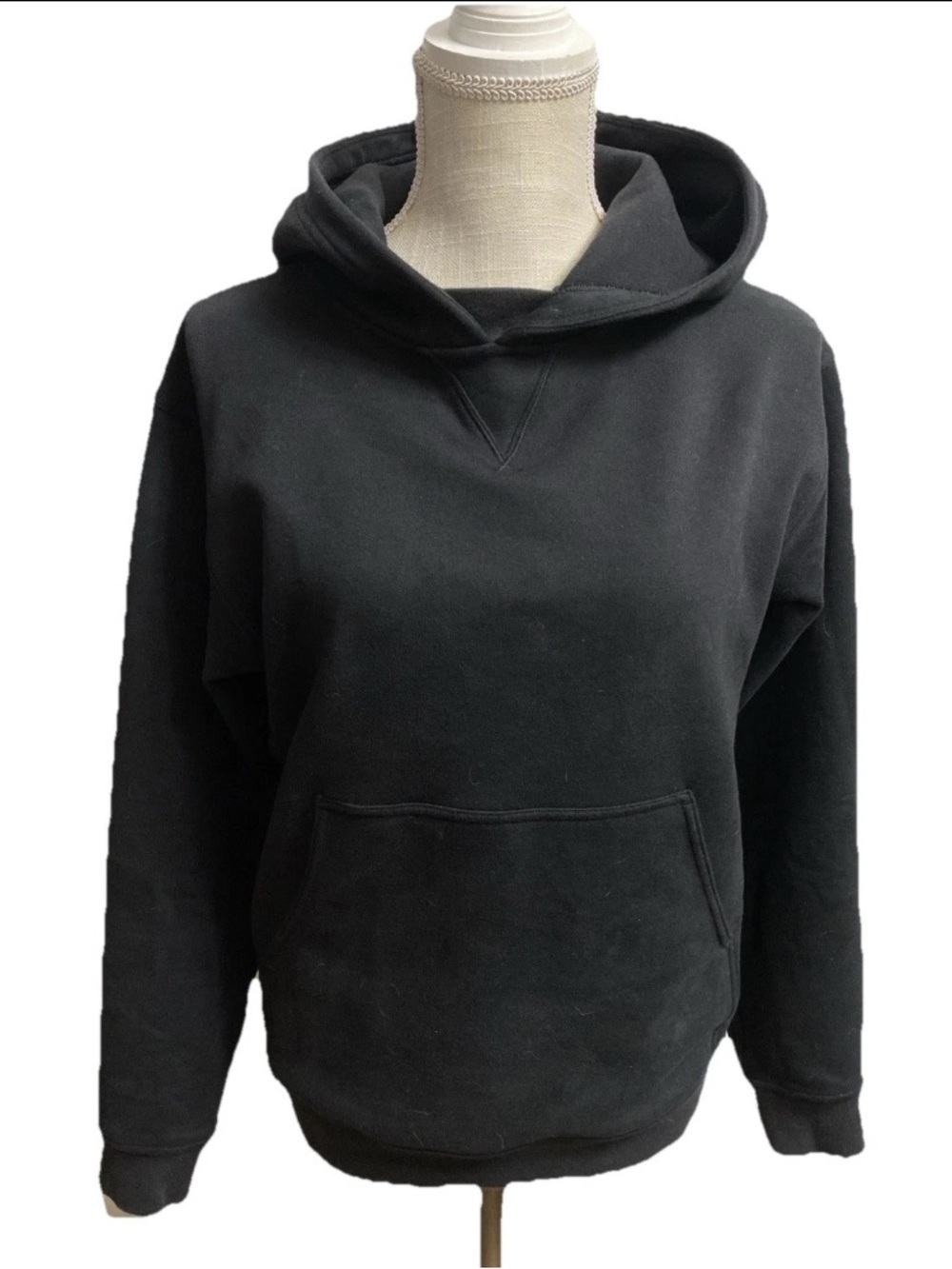Lululemon All Yours Hoodie Black Pullover Women's Size 4 Sweatshirt